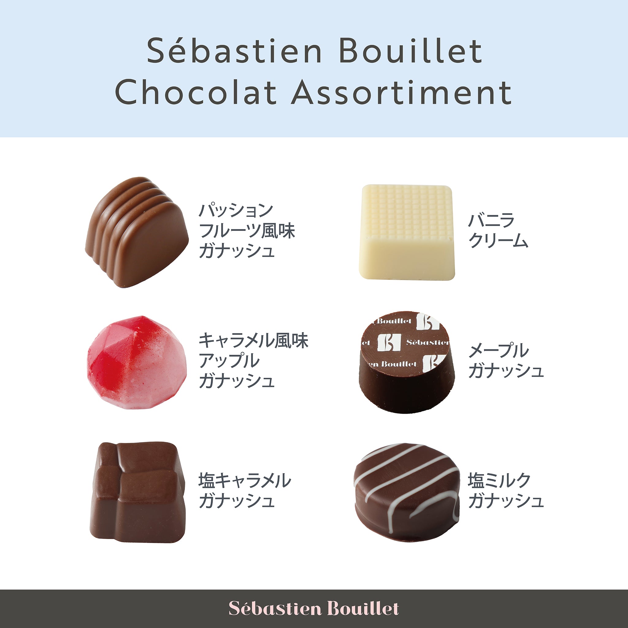 セバスチャン・ブイエ ショコラアソルティ 12個入 チョコレート