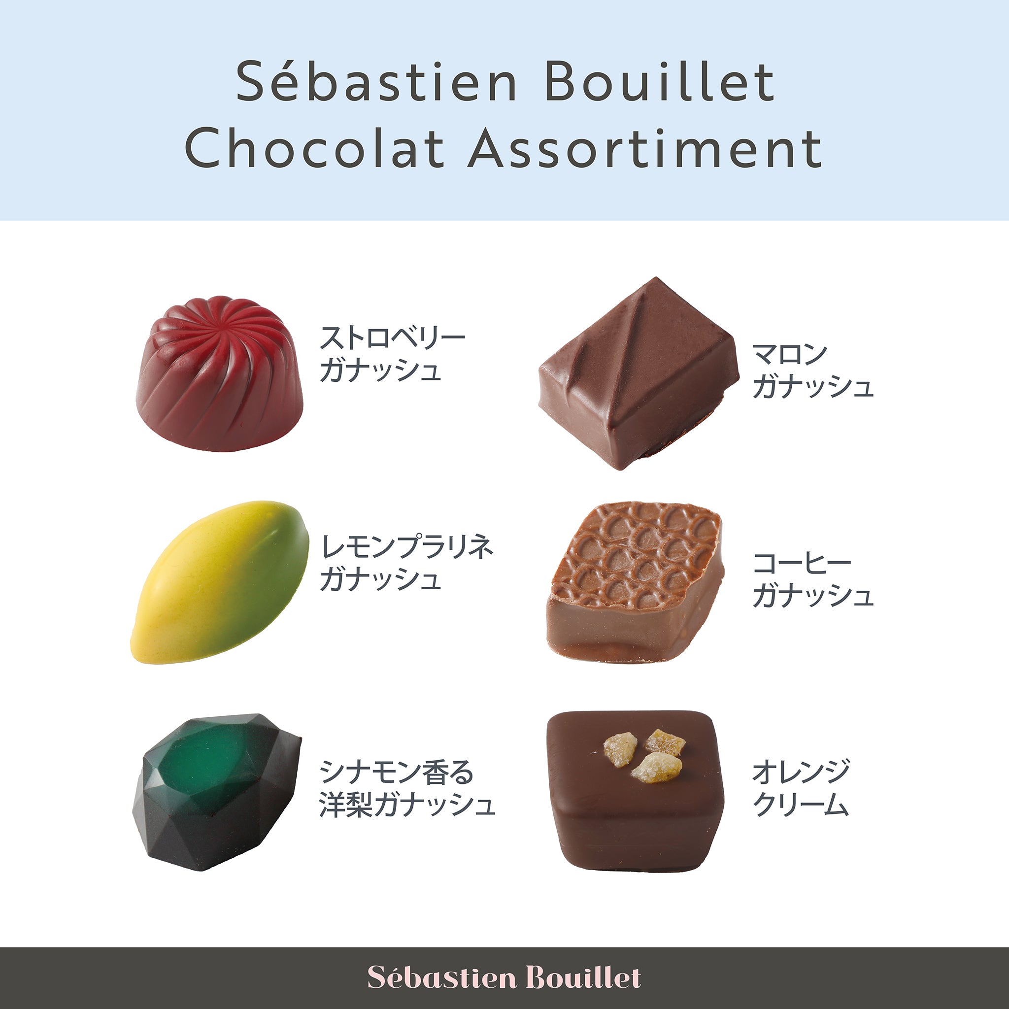 セバスチャン・ブイエ ショコラアソルティ 12個入 チョコレート